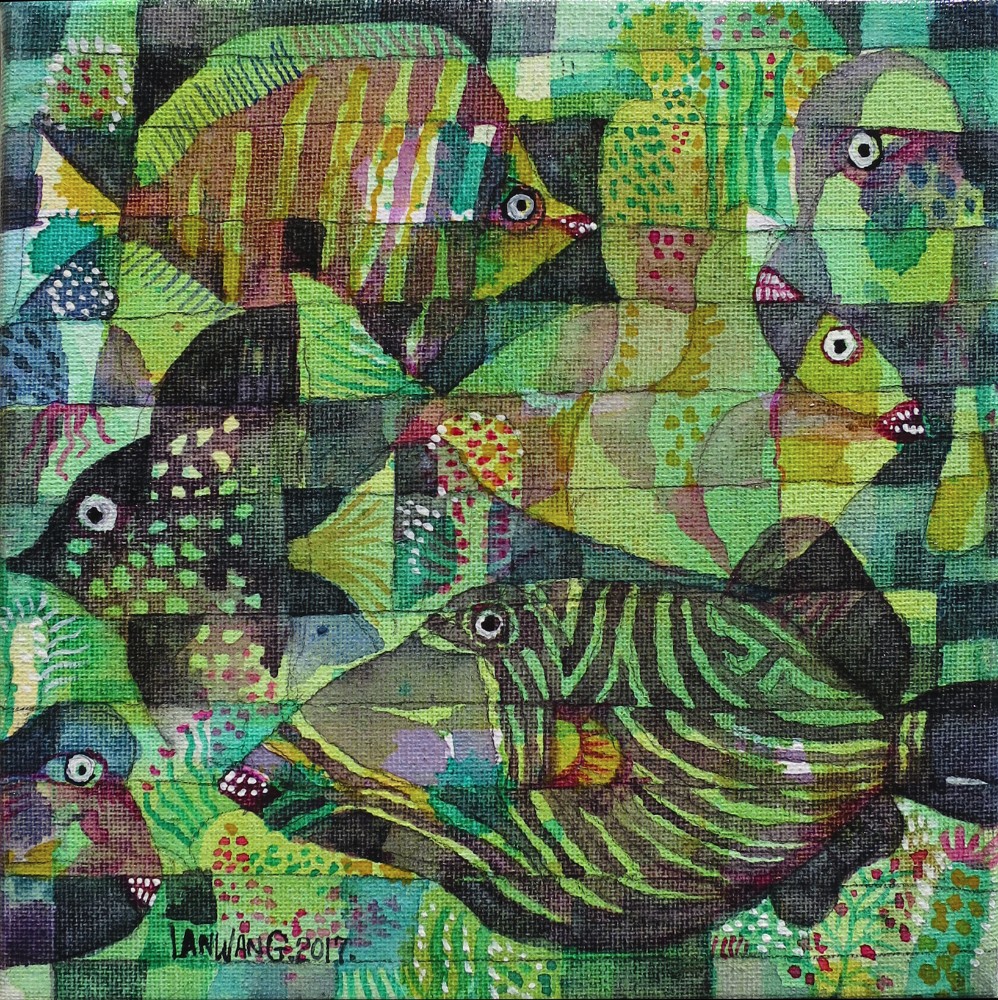 Under The Water. No7. 20x20cm. $250